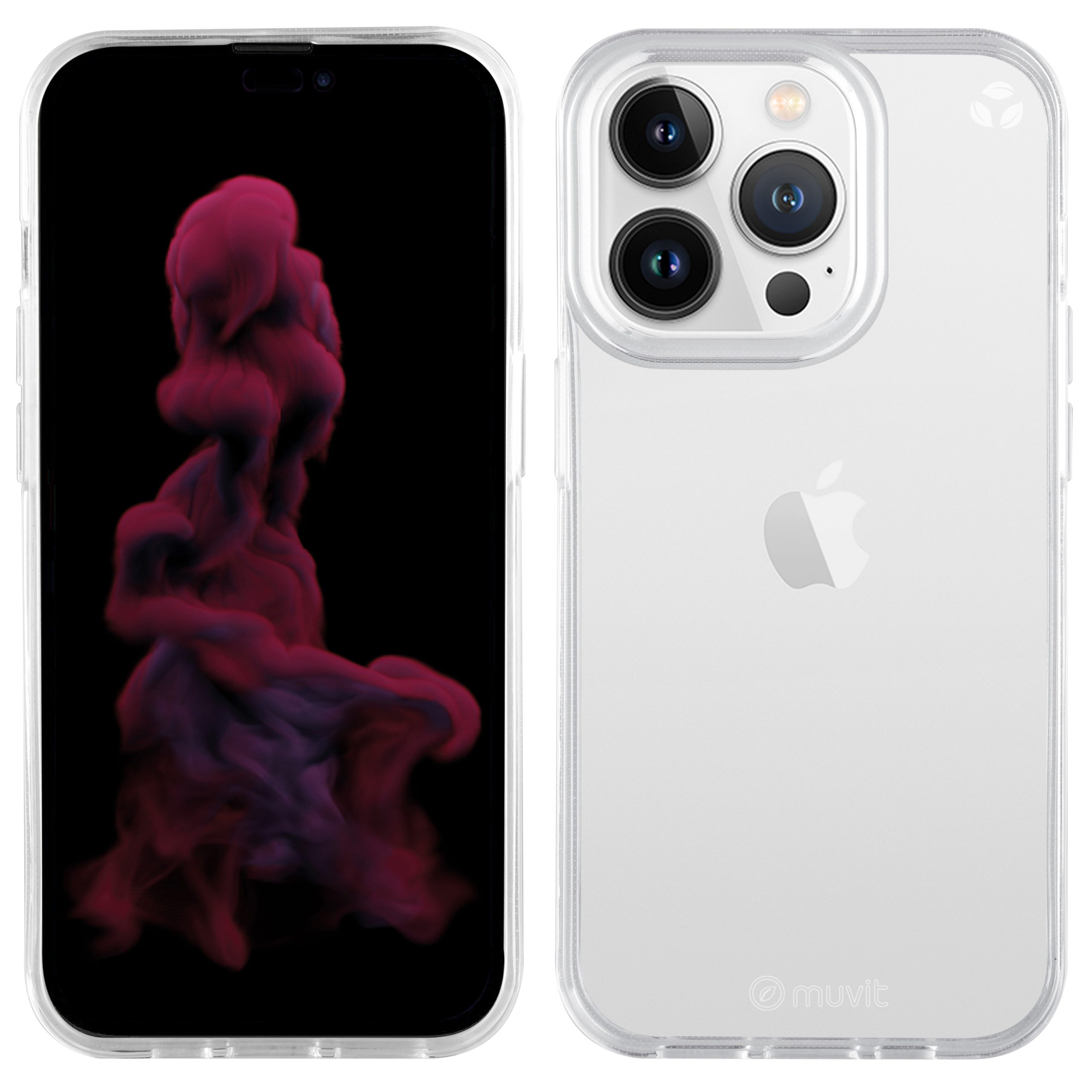 FUNDA MUVIT RECYCLETEK PARA APPLE IPHONE 14 PRO TRANSPARENTE