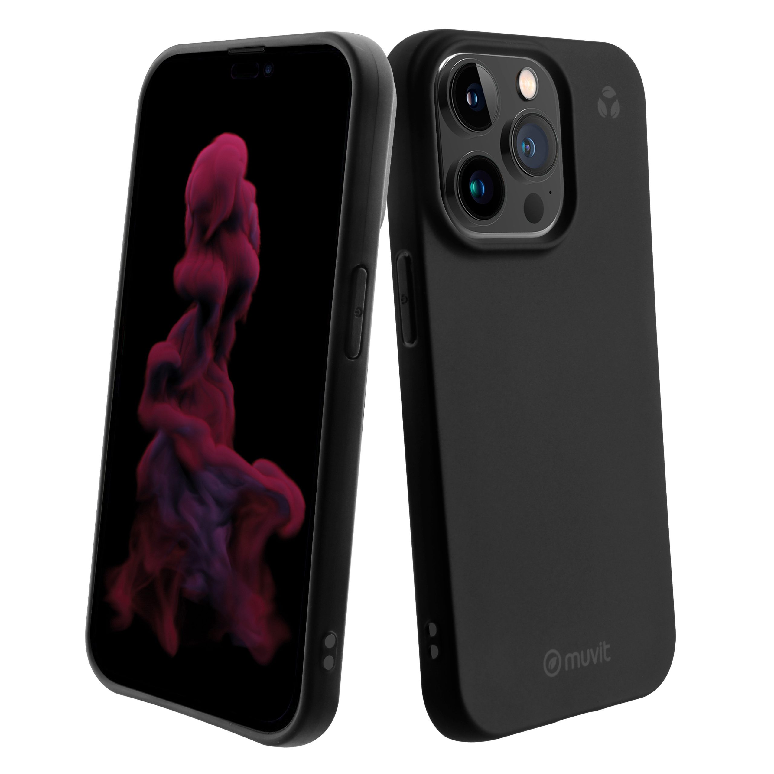 FUNDA MUVIT RECYCLETEK PARA APPLE IPHONE 14 PRO NEGRA