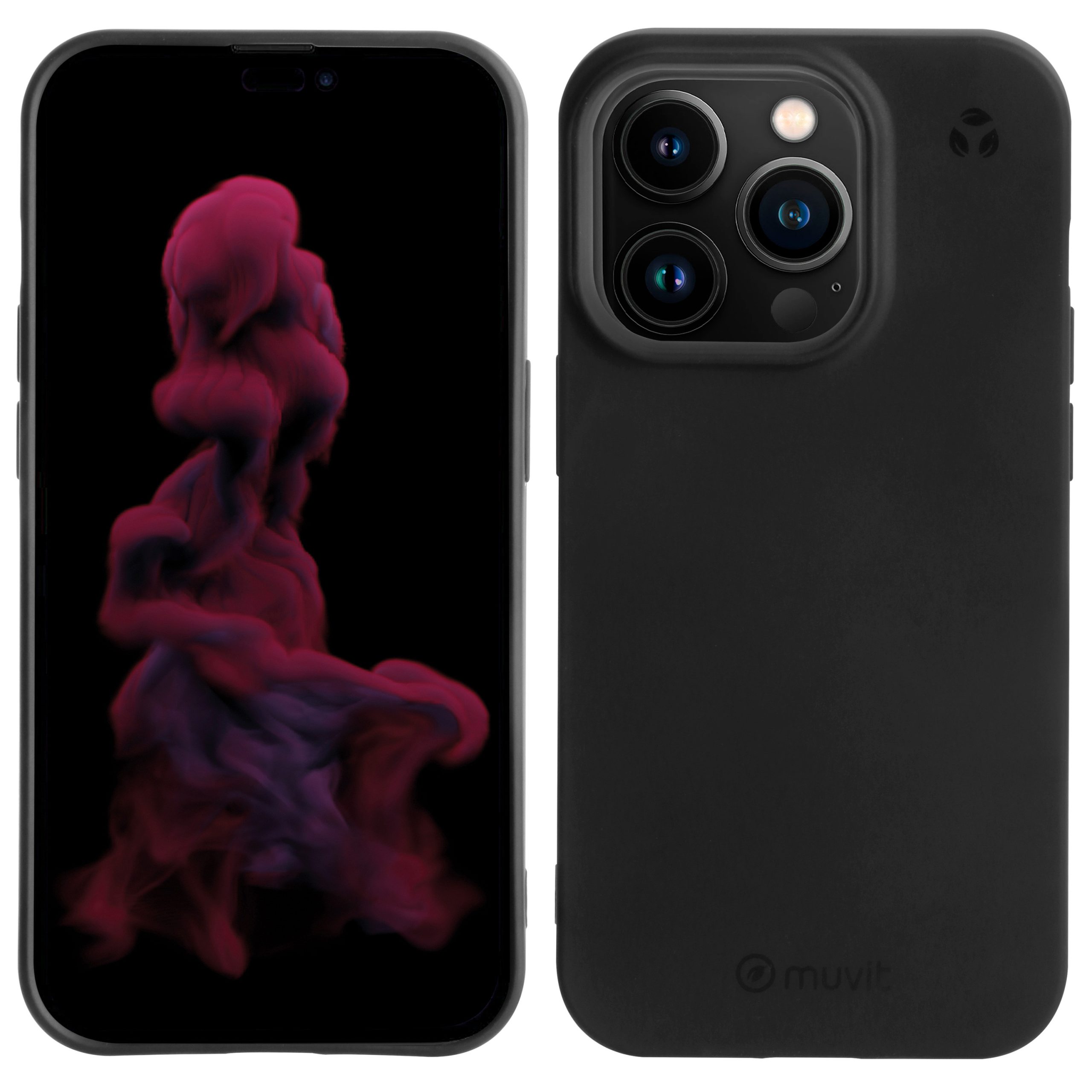 FUNDA MUVIT RECYCLETEK PARA APPLE IPHONE 14 PRO NEGRA