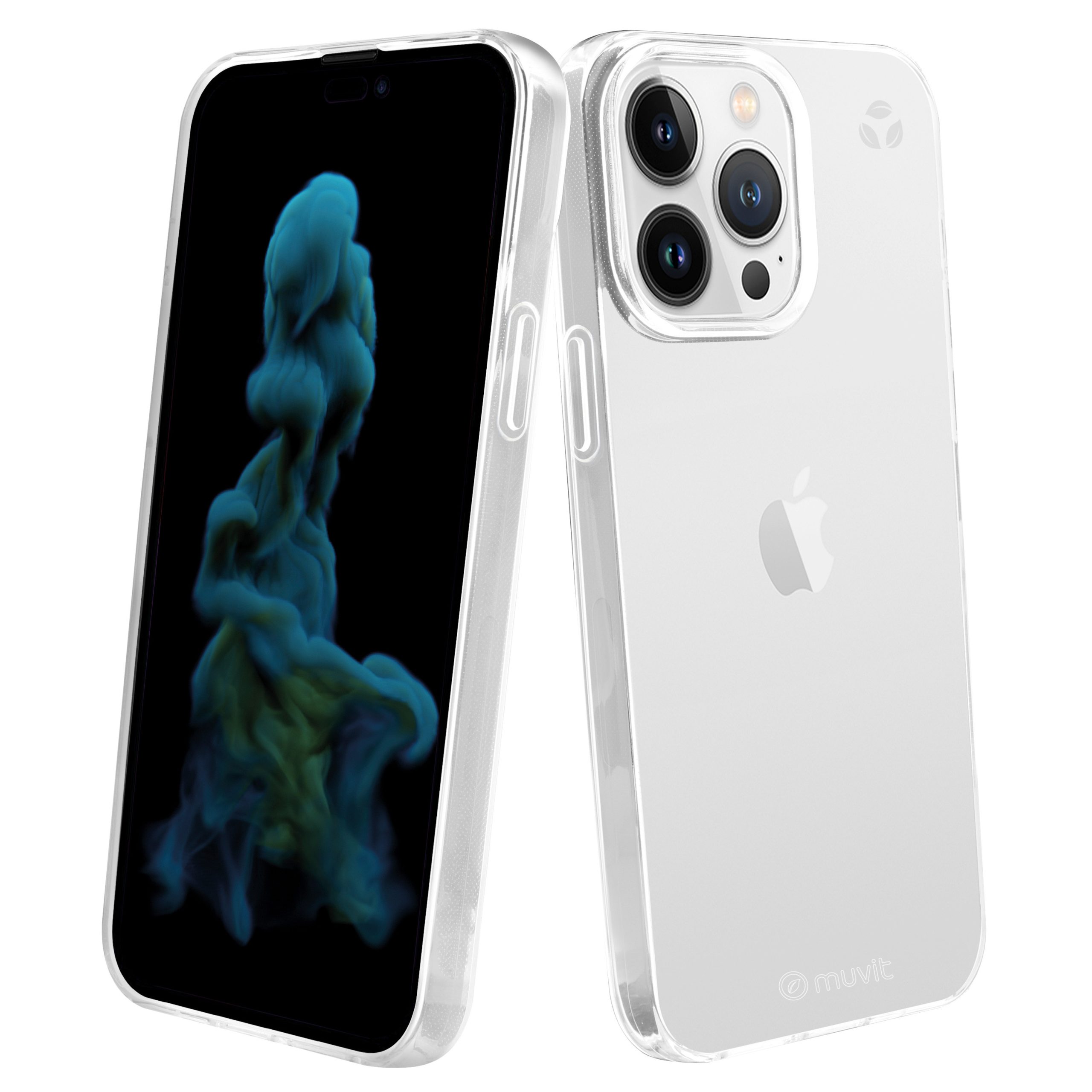 FUNDA MUVIT RECYCLETEK PARA APPLE IPHONE 14 PRO MAX TRANSPARENTE