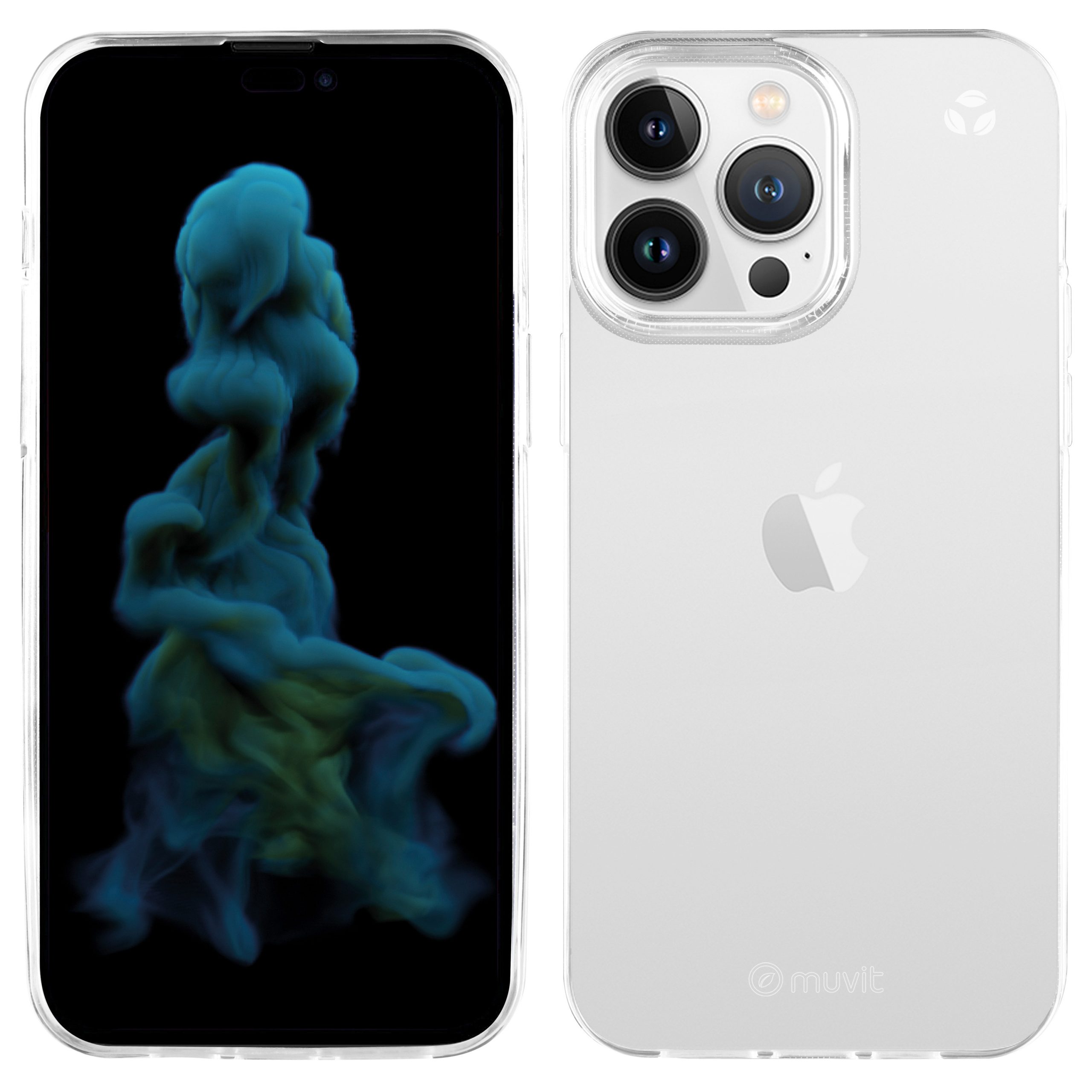 FUNDA MUVIT RECYCLETEK PARA APPLE IPHONE 14 PRO MAX TRANSPARENTE