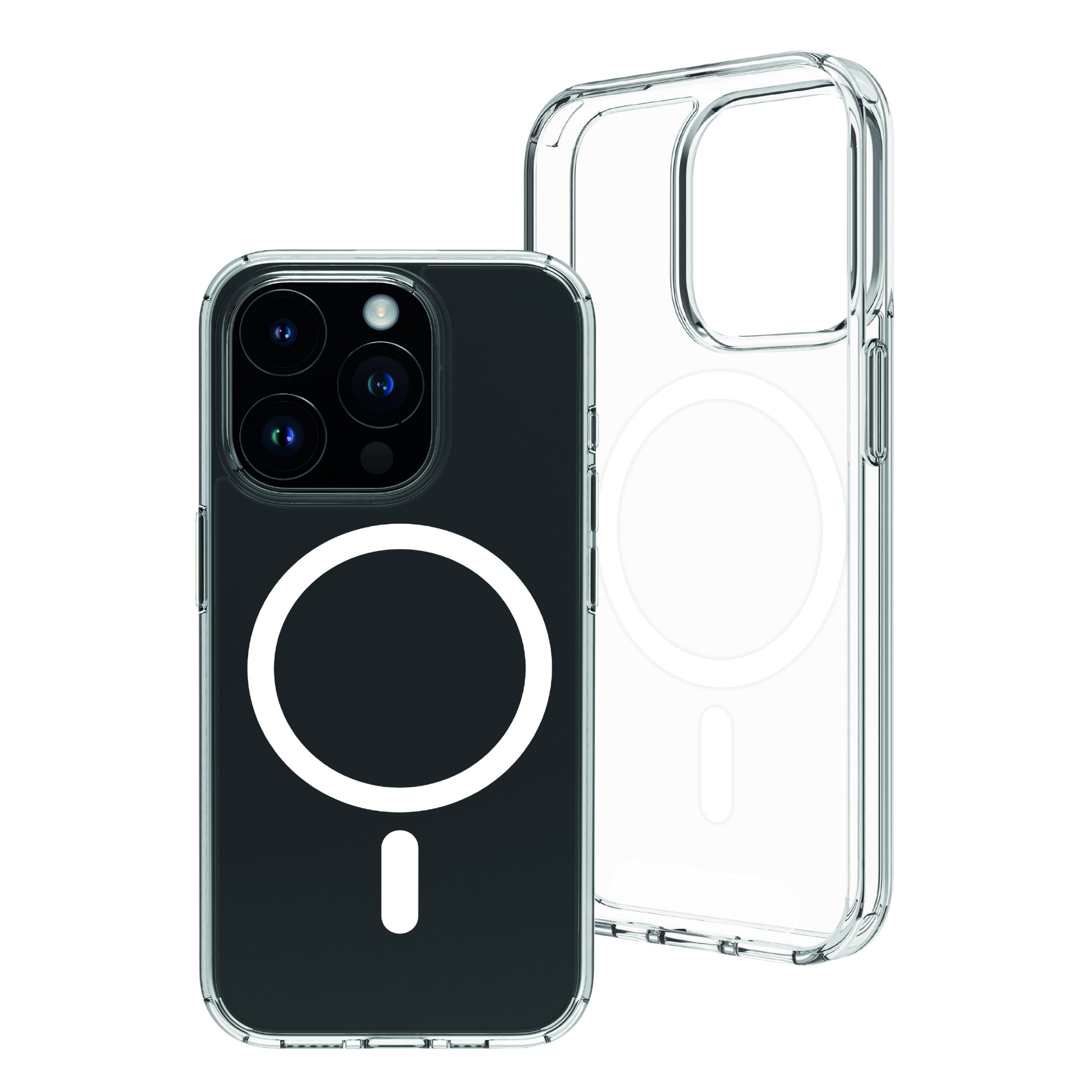 FUNDA MUVIT RECYCLETEK MAGSAFE PARA APPLE IPHONE 15 PRO TRANSPARENTE