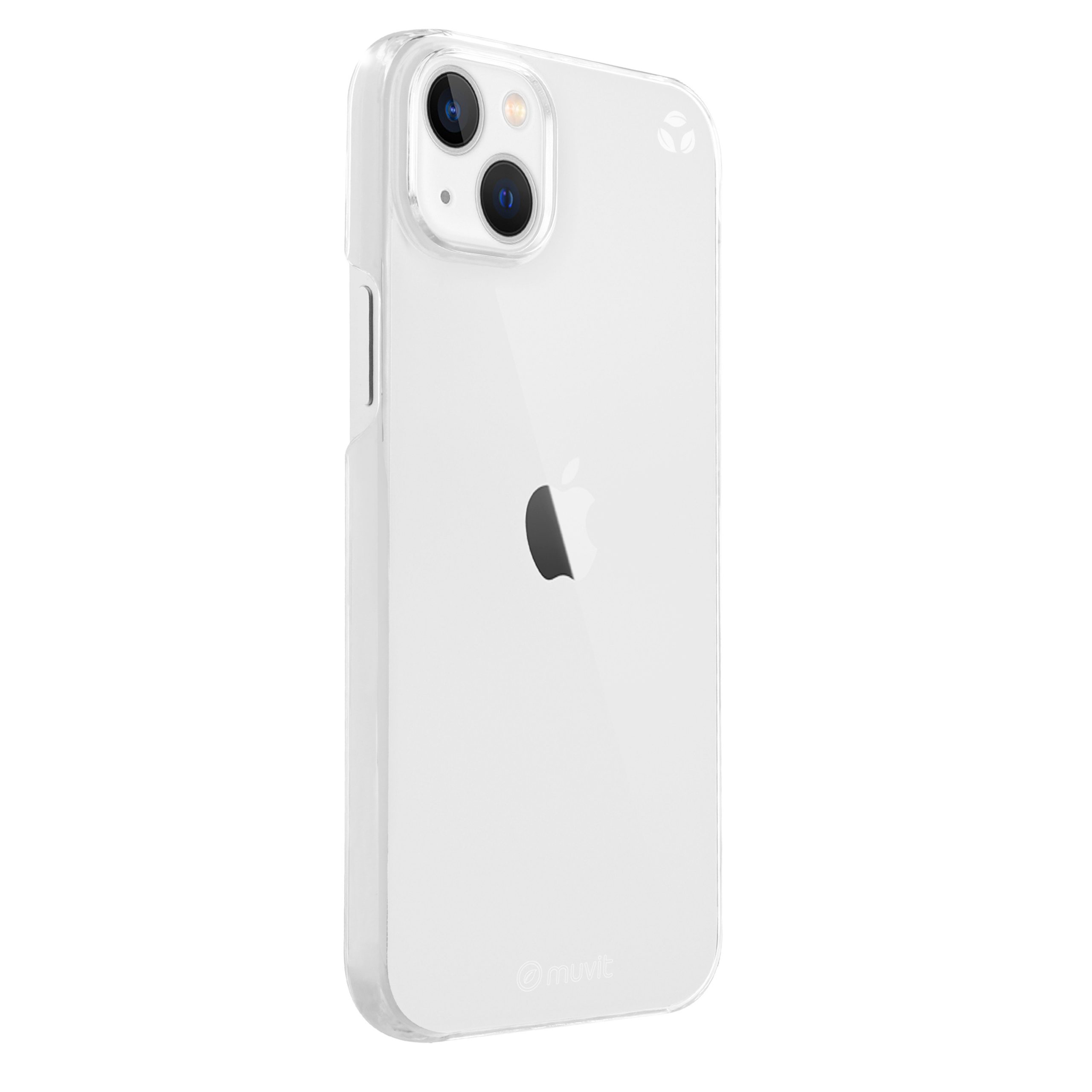 FUNDA MUVIT RECYCLETEK PARA APPLE IPHONE 14 PLUS TRANSPARENTE ANTIBACTERIAS