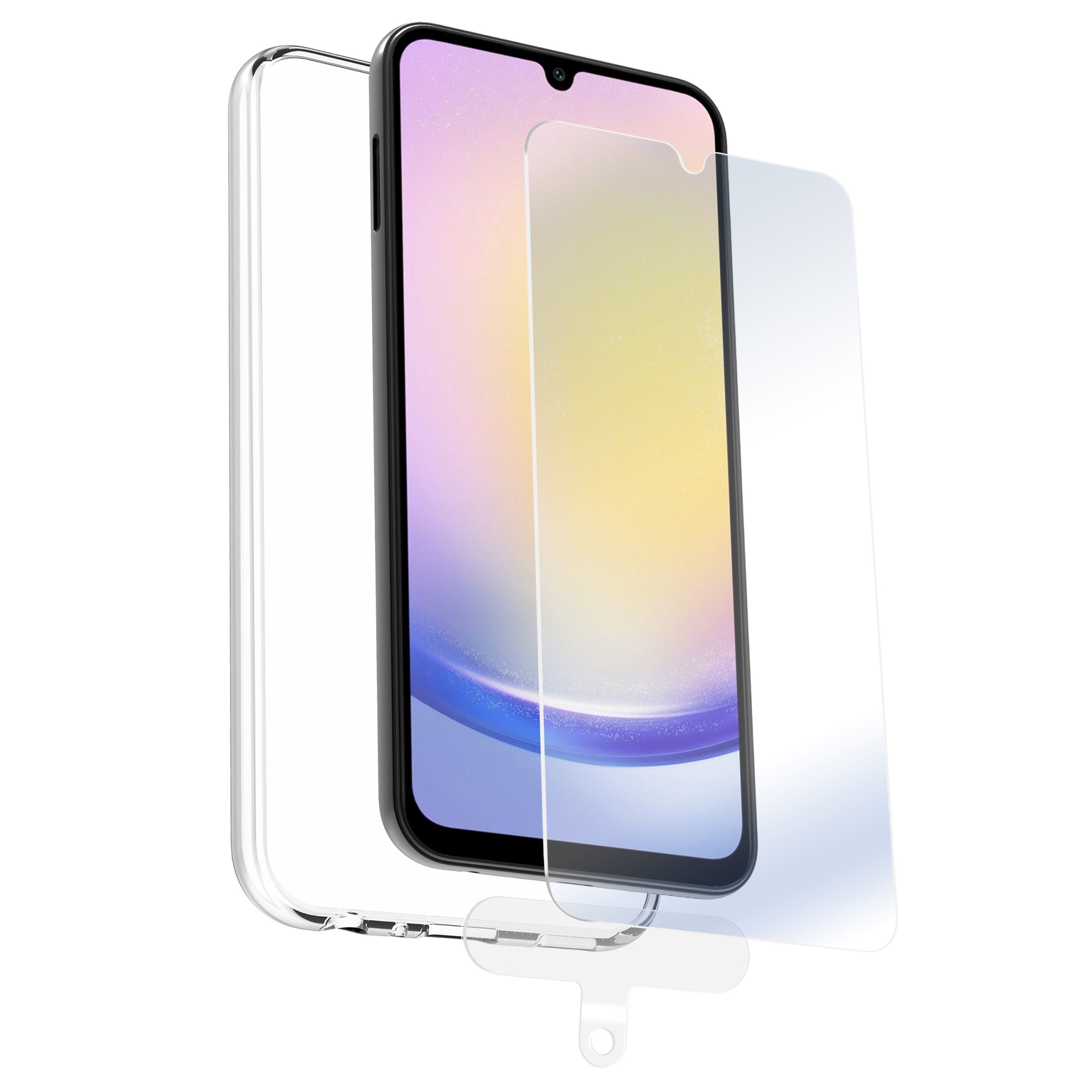 FUNDA MUVIT PARA SAMSUNG GALAXY A25 5G + PROTECTOR DE PANTALLA VIDRIO TEMPLADO PLANO