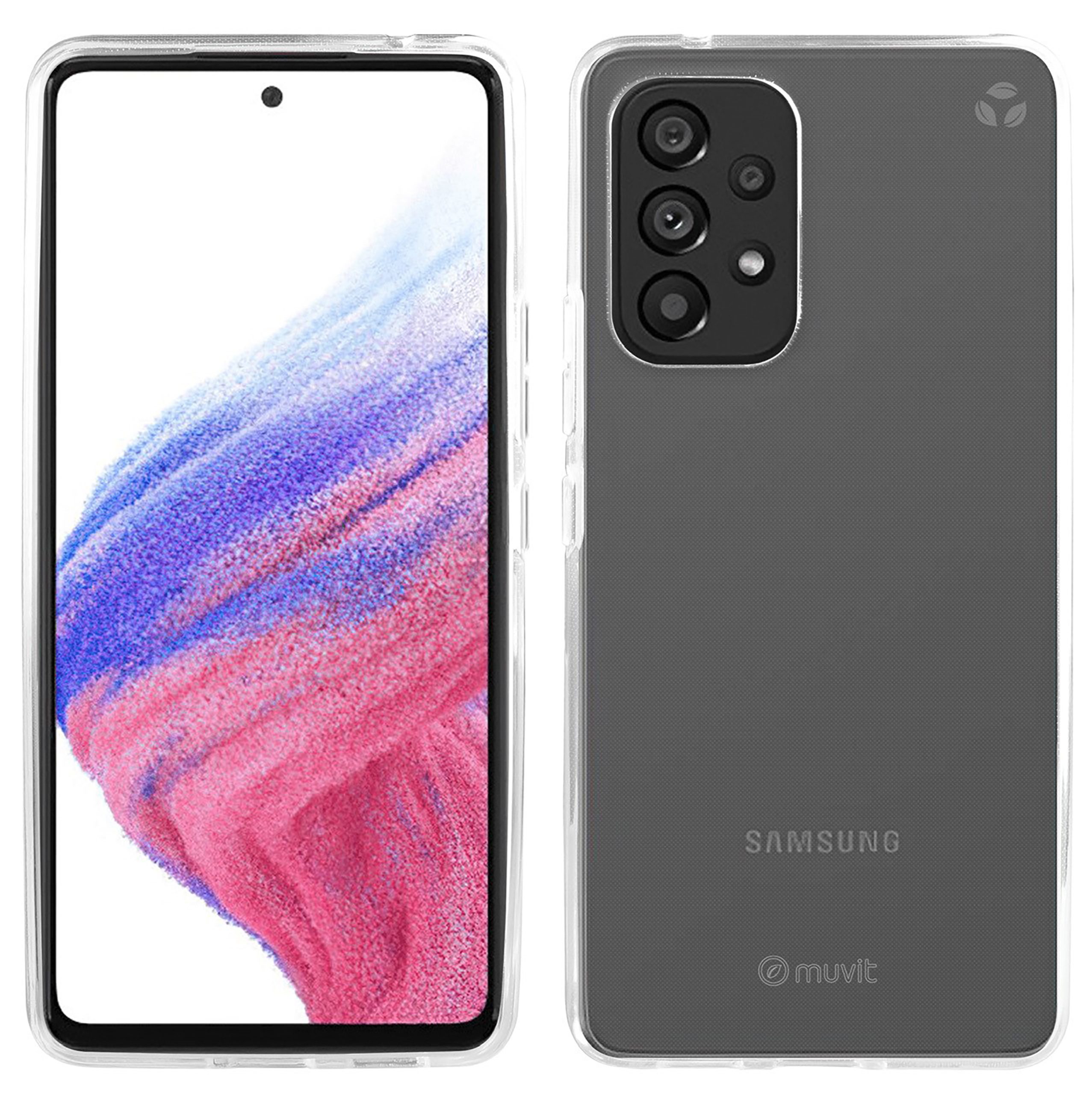 FUNDA MUVIT RECYCLETEK PARA SAMSUNG GALAXY A53 5G TRANSPARENTE