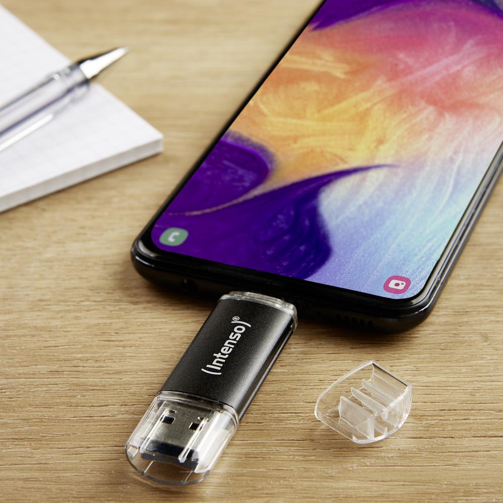 MEMORIA USB 3.2 INTENSO 64GB TWIST LINE A+C