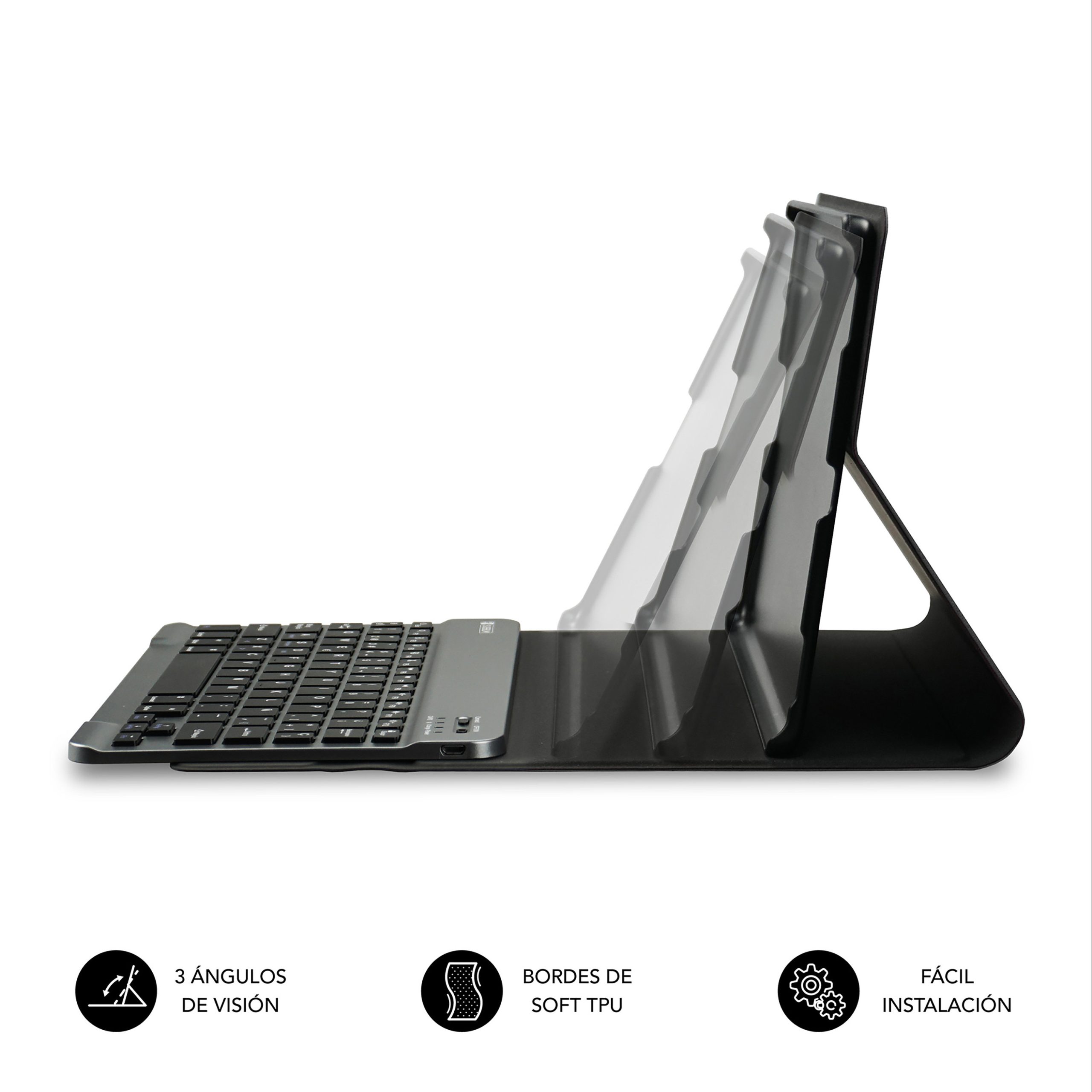 FUNDA + TECLADO SUBBLIM KEYTAB PRO PARA TABLET SAMSUNG A9+ 11"