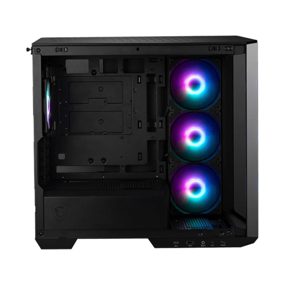 CAJA ORDENADOR GAMING MSI MAG PANO M100R PZ MICRO ATX RGB CRISTAL TEMPLADO BLACK