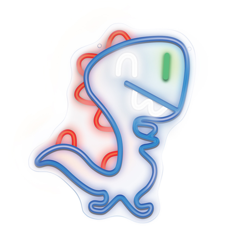 LAMPARA FOREVER NEON LED JURASSIC BABY DINO BLUE