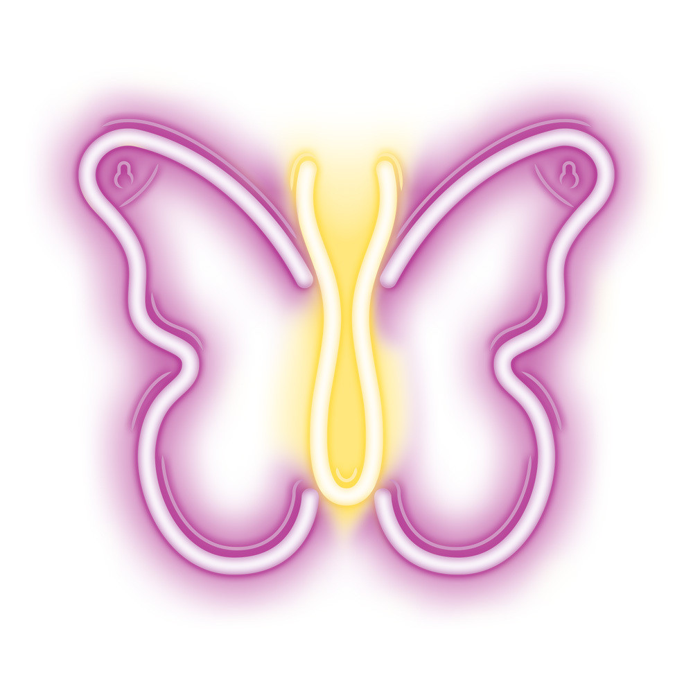LAMPARA FOREVER NEON LED BUTTERFLY PINK