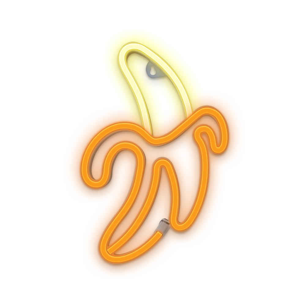 LAMPARA FOREVER NEON LED BANANA WHITE YELLOW