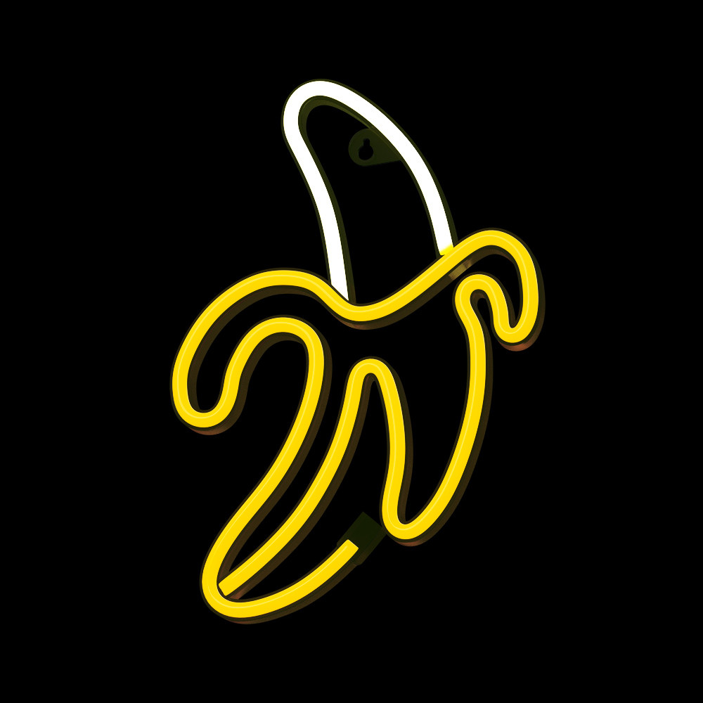 LAMPARA FOREVER NEON LED BANANA WHITE YELLOW