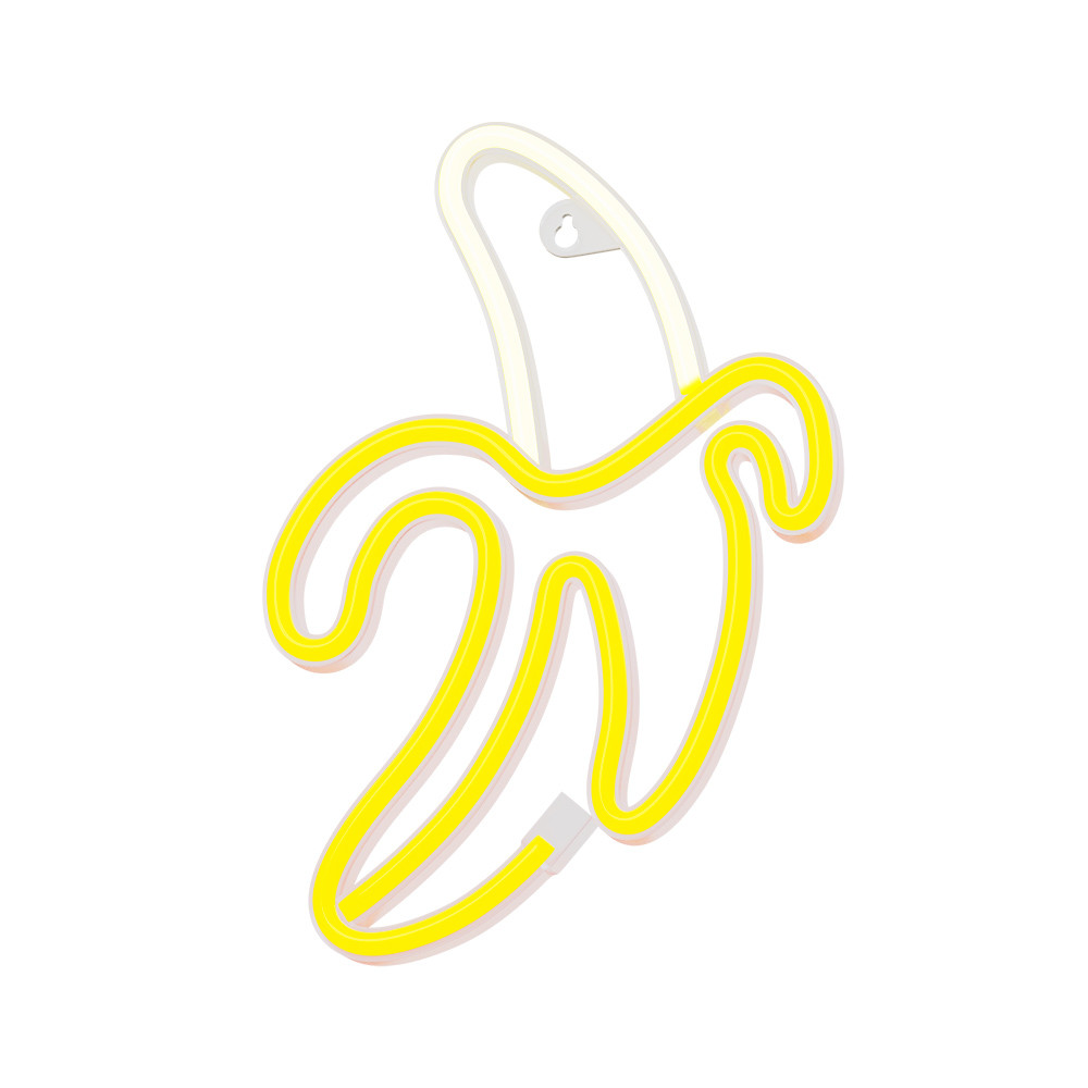 LAMPARA FOREVER NEON LED BANANA WHITE YELLOW