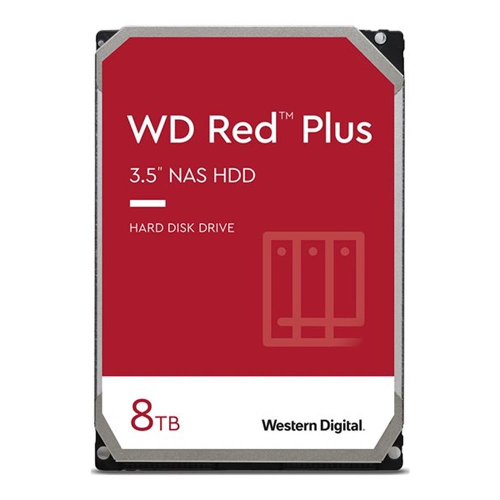 DISCO DURO INTERNO HDD WD WESTERN DIGITAL RED PLUS WD80EFPX 8TB 3.5" SATA 6GB/S 5640RPM 256MB
