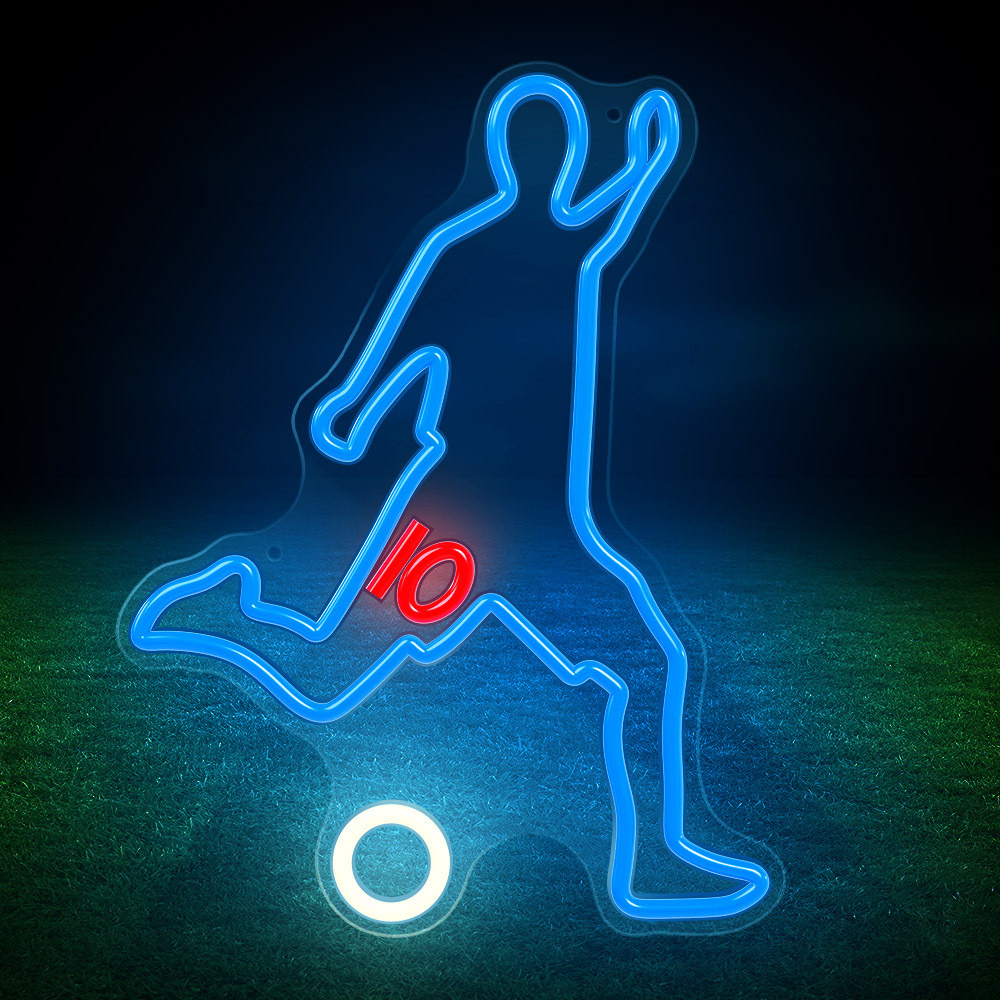 LAMPARA FOREVER NEON PLEXI LED FOOTBALLER WHITE