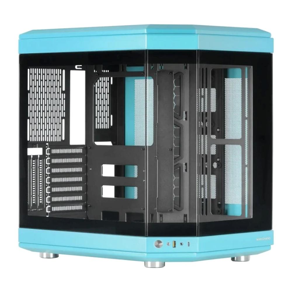 CAJA ORDENADOR MARS GAMING MC-3T ATX CRISTAL TEMPLADO AZUL