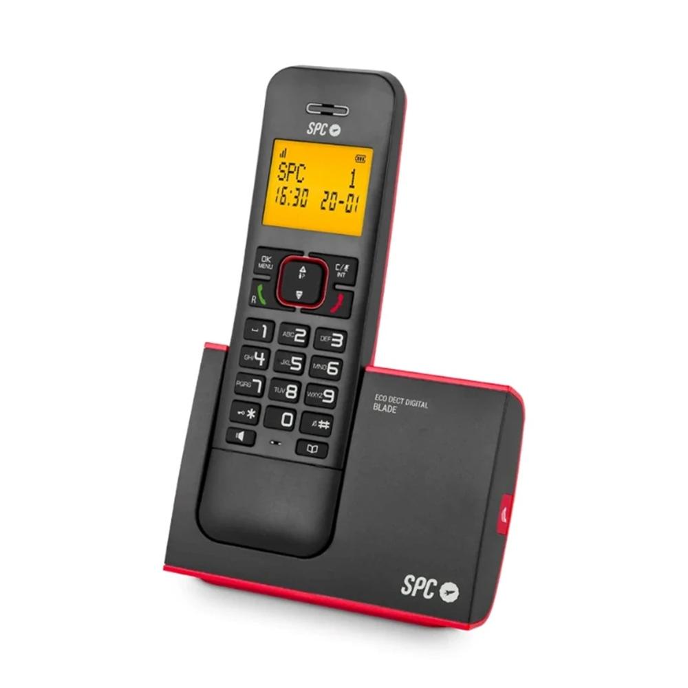 TELEFONO FIJO INALAMBRICO SPC DECT BLADE ROJO