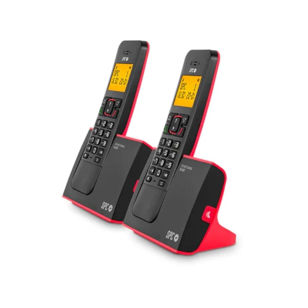 TELEFONO FIJO INALAMBRICO SPC DECT BLADE DUO ROJO