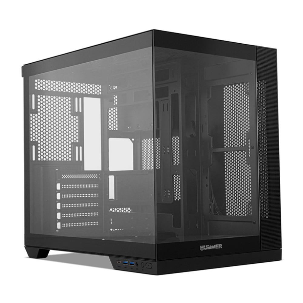 CAJA ORDENADOR GAMING HUMMER ASTRA NEO ATX ARGB CRISTAL TEMPLADO NEGRO