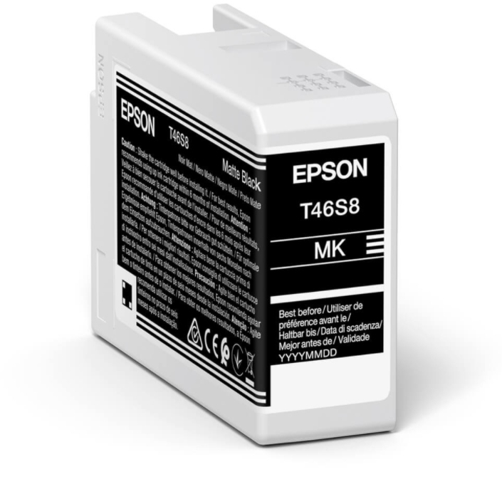 Cartucho tinta EPSON Singlepack Matte negro T46S8 UltraChrome Pro 10 ink 25ml SC-P700