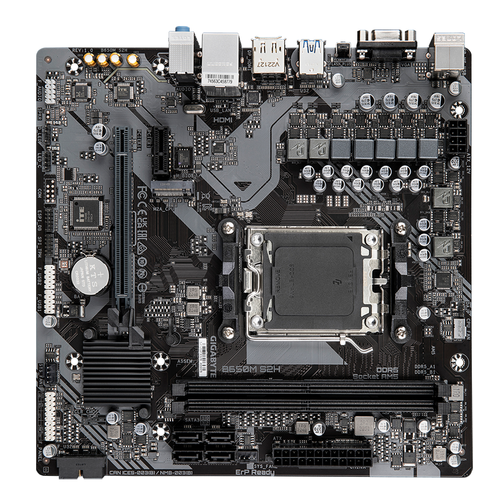 PLACA BASE GIGABYTE B650M S2H 1.1 AM5 MATX 2XDDR5