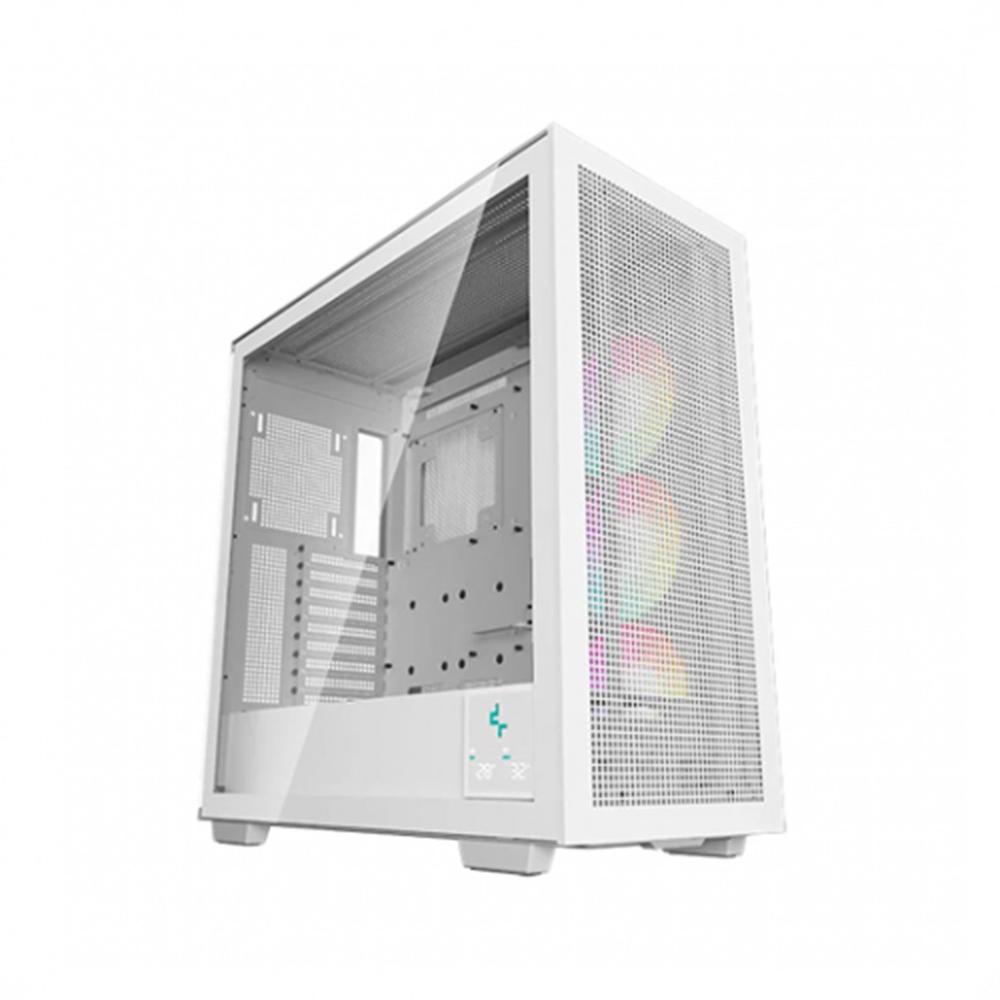 CAJA ORDENADOR GAMING DEEPCOOL E-ATX MORPHEUS ARGB CRISTAL TEMPLADO BLANCO