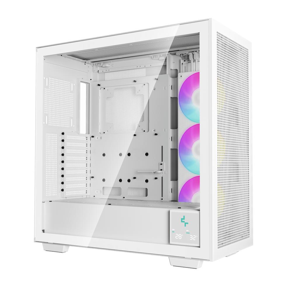 CAJA ORDENADOR GAMING DEEPCOOL E-ATX MORPHEUS ARGB CRISTAL TEMPLADO BLANCO