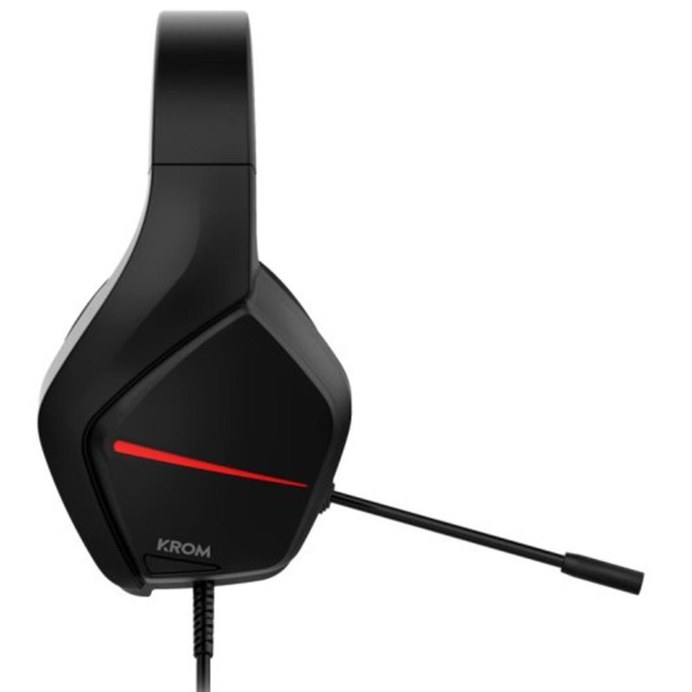 AURICULARES GAMING KROM KOPA MOVE JACK 3.5MM NEGRO/ROJO