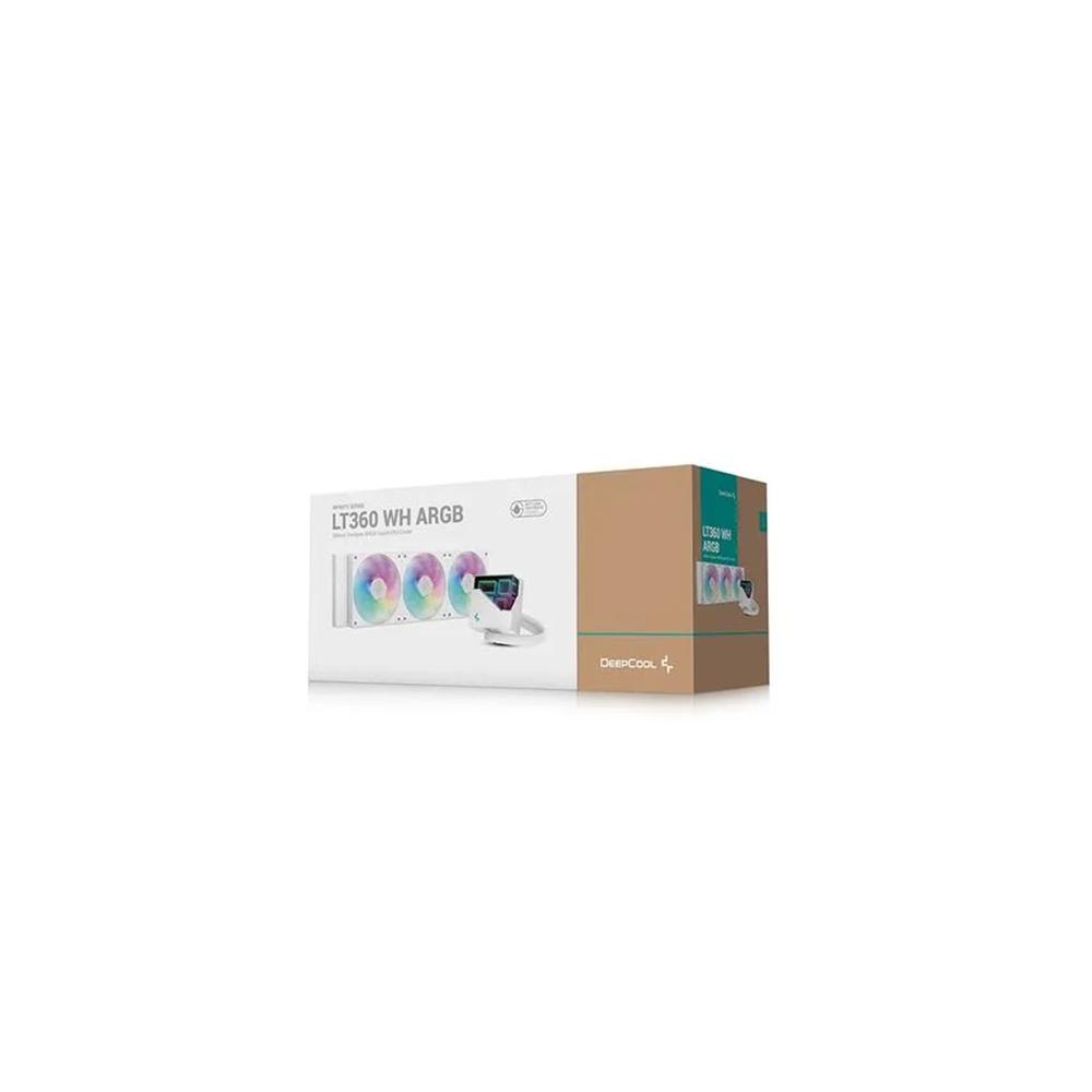 KIT REFRIGERACION LIQUIDA DEEPCOOL LT360 ARGB 360MM BLANCO