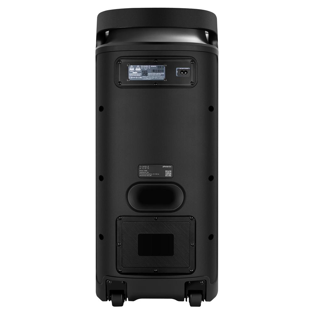 Altavoz RumbleBoss XL Phoenix 160W RMS Bateria 7000 mah Funcion Karaoke 2 Microfonos Inalambricos Incluidos