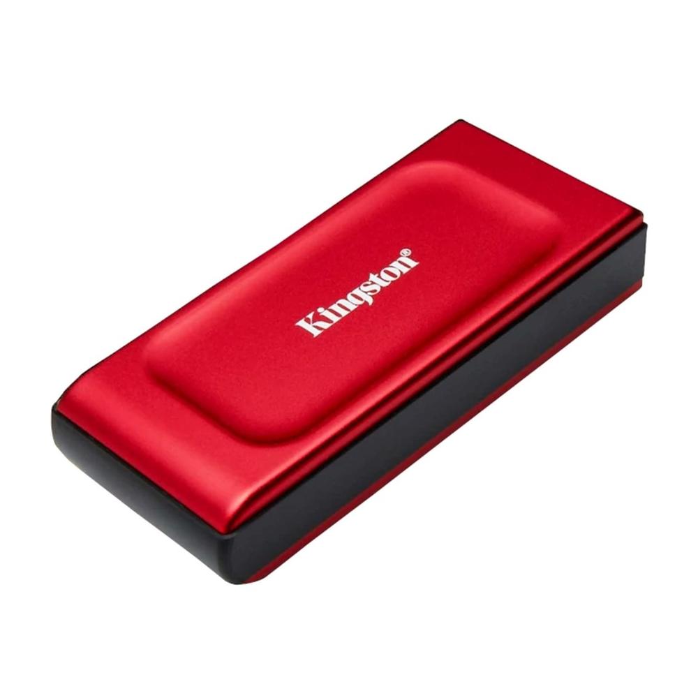 DISCO DURO EXTERNO SOLIDO SSD KINGSTON XS1000 PORTABLE 1TB USB TIPO C ROJO
