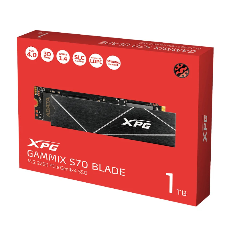 DISCO DURO INTERNO SOLIDO SSD ADATA XPG GAMMIX S70 BLADE 1TB PCIe 4.0 NVMe