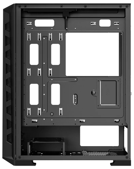 CAJA ORDENADOR GAMING HIDITEC E-ATX MH12 METAL MESH ARGB CRISTAL TEMPLADO NEGRO