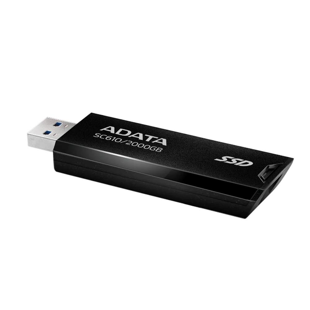 DISCO DURO EXTERNO SSD ADATA SC610 2TB USB 3.2 NEGRO