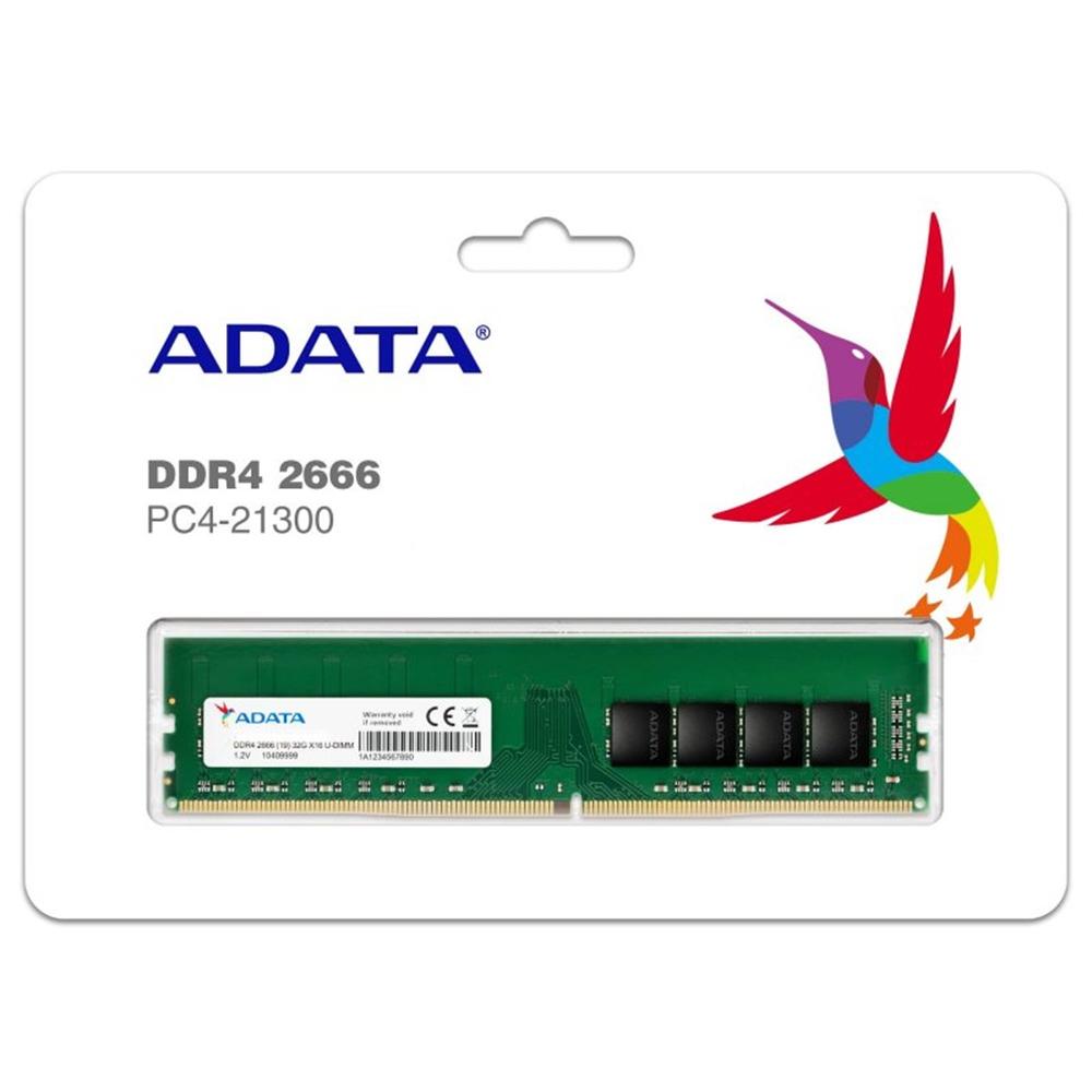 MEMORIA RAM DDR4 8GB ADATA UDIMM 2666 MHZ