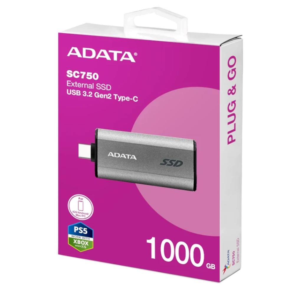 SC750 1 TB USB Tipo C 3.2 Gen 2 (3.1 Gen 2) Negro