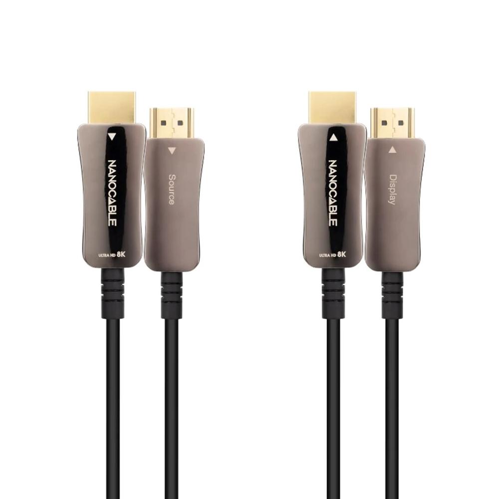 CABLE HDMI 8K NANOCABLE 10M/ MACHO-MACHO FIBRA OPTICA