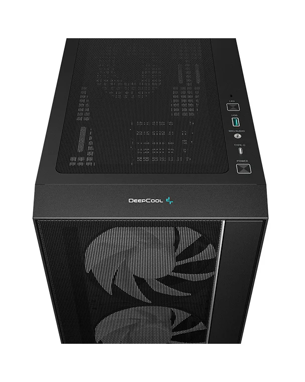 CAJA ORDENADOR GAMING DEEPCOOL MATREXX55 MESH V4 ATX CRISTAL TEMPLADO NEGRO
