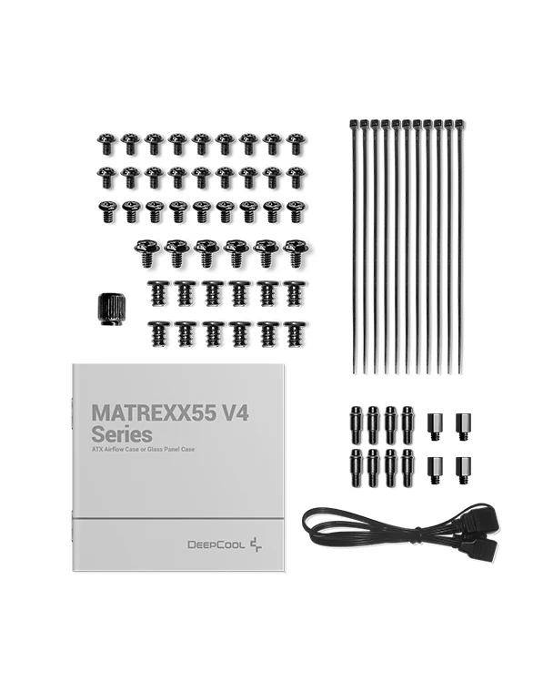 CAJA ORDENADOR GAMING DEEPCOOL MATREXX55 MESH V4 ATX CRISTAL TEMPLADO NEGRO
