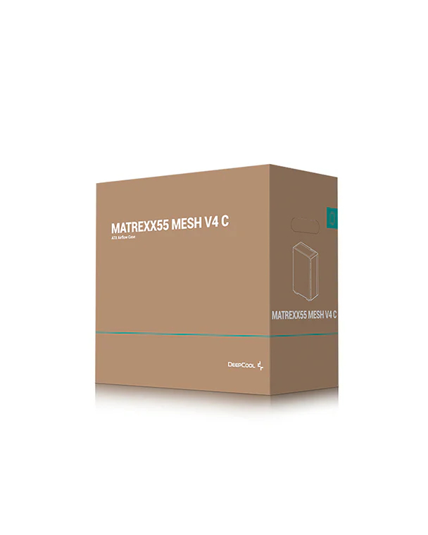 CAJA ORDENADOR GAMING DEEPCOOL MATREXX55 MESH V4 ATX CRISTAL TEMPLADO NEGRO