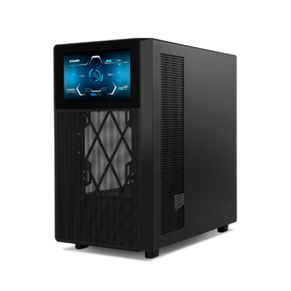 CAJA ORDENADOR GAMING NOX HUMMER BIOS ATX LCD 8" CRISTAL TEMPLADO NEGRA