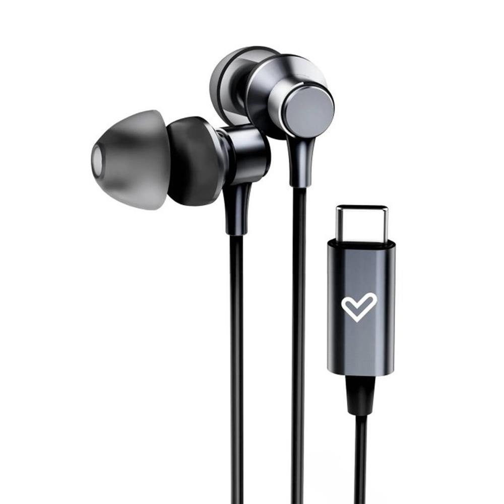 AURICULARES ENERGY SISTEM METALLIZED USB TIPO C NEGRO