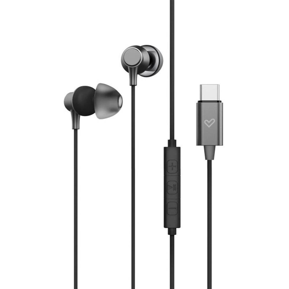 AURICULARES ENERGY SISTEM METALLIZED USB TIPO C NEGRO