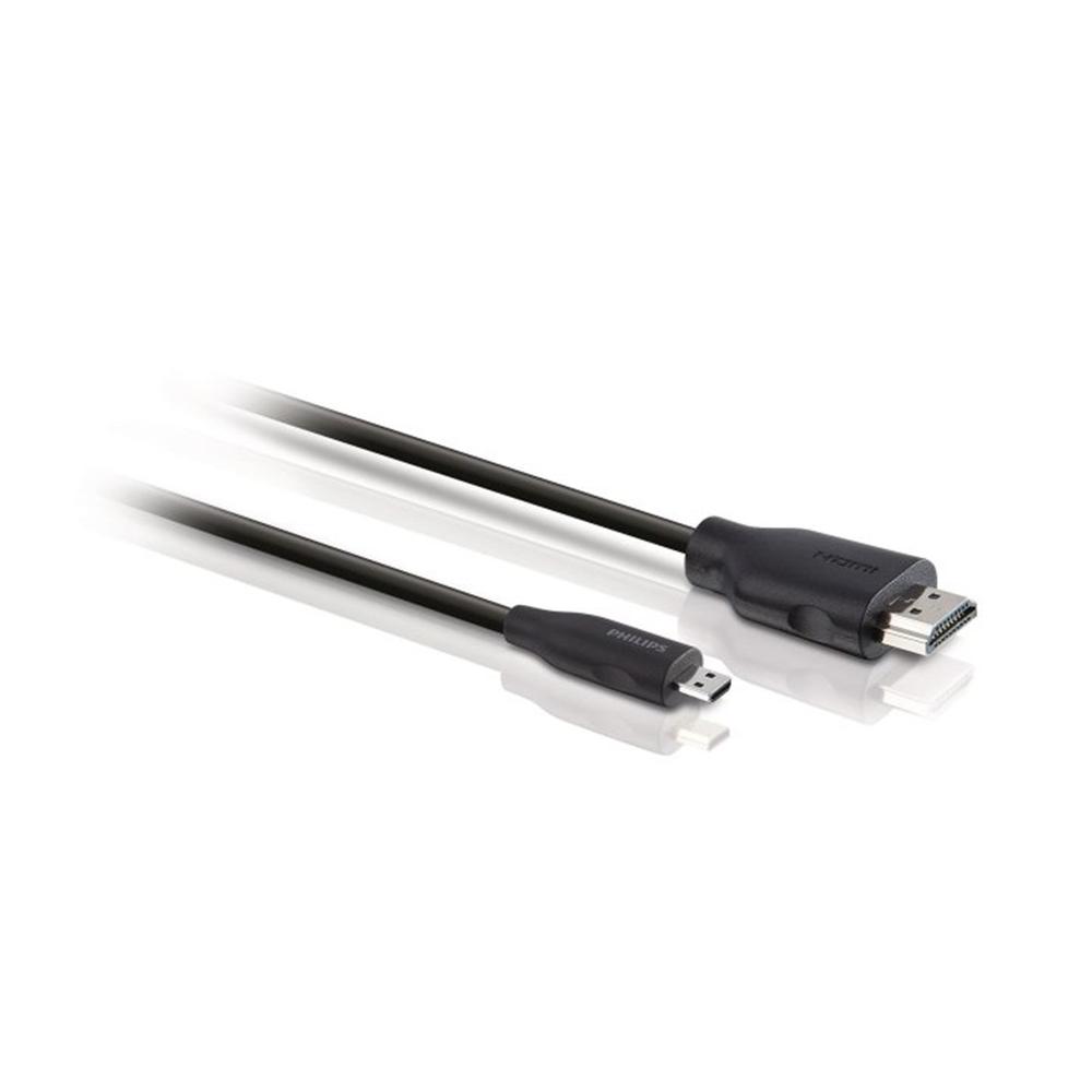 CABLE MICRO HDMI PHILIPS 1.5M/ MACHO-MACHO/ NEGRO
