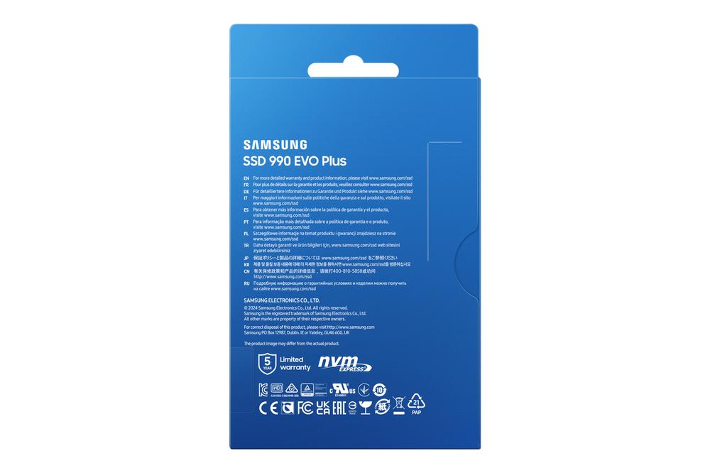 DISCO DURO INTERNO SOLIDO SSD SAMSUNG 990 EVO PLUS 1TB PCIE 4.0X4 5.0X2 NVME 2.0