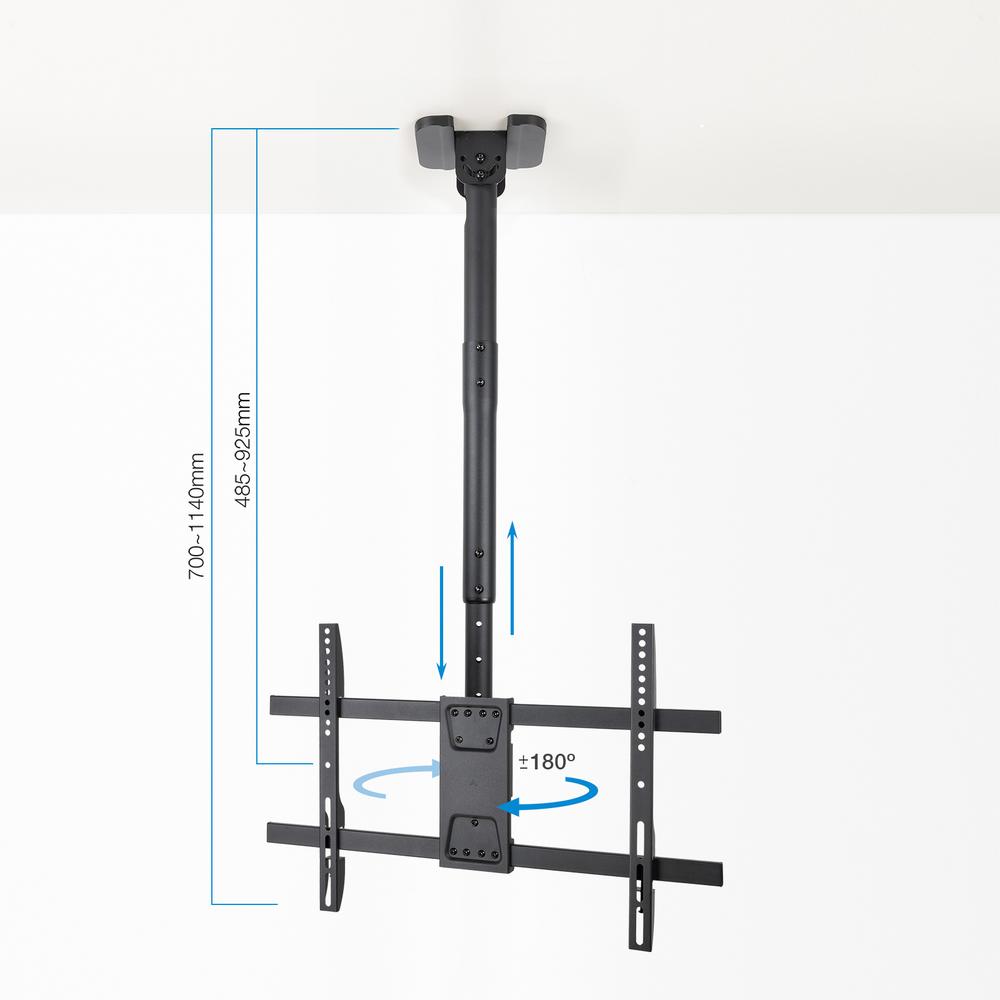 SOPORTE TECHO TOOQ VESA HASTA 86" 600X400MM MAX 60KG