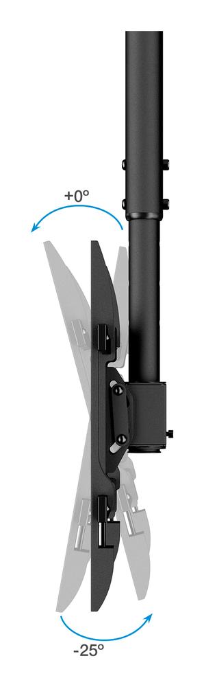 SOPORTE TECHO TOOQ VESA HASTA 86" 600X400MM MAX 60KG