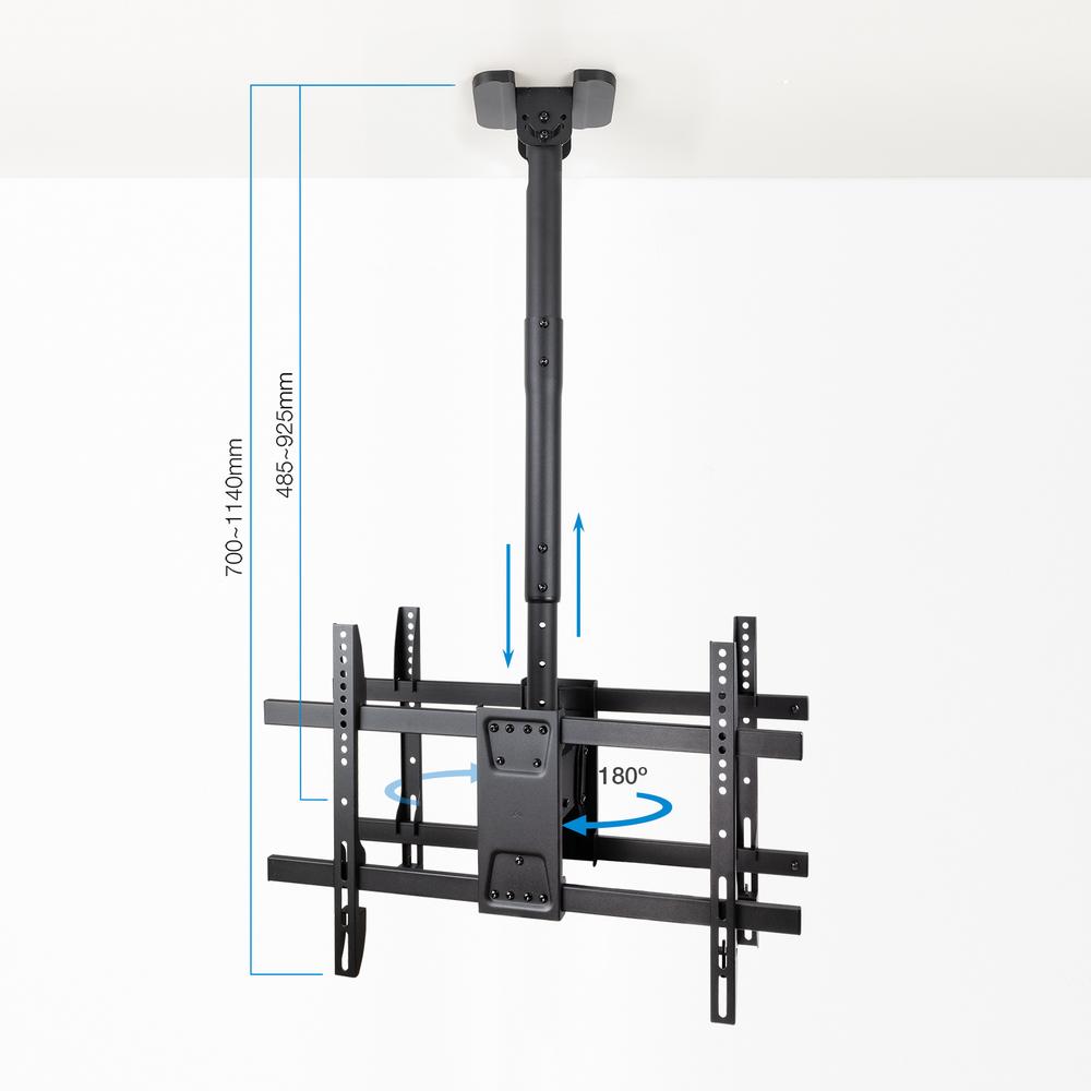 SOPORTE TECHO DOBLE TOOQ VESA HASTA 86" 600X400MM MAX 50KG/PANTALLA