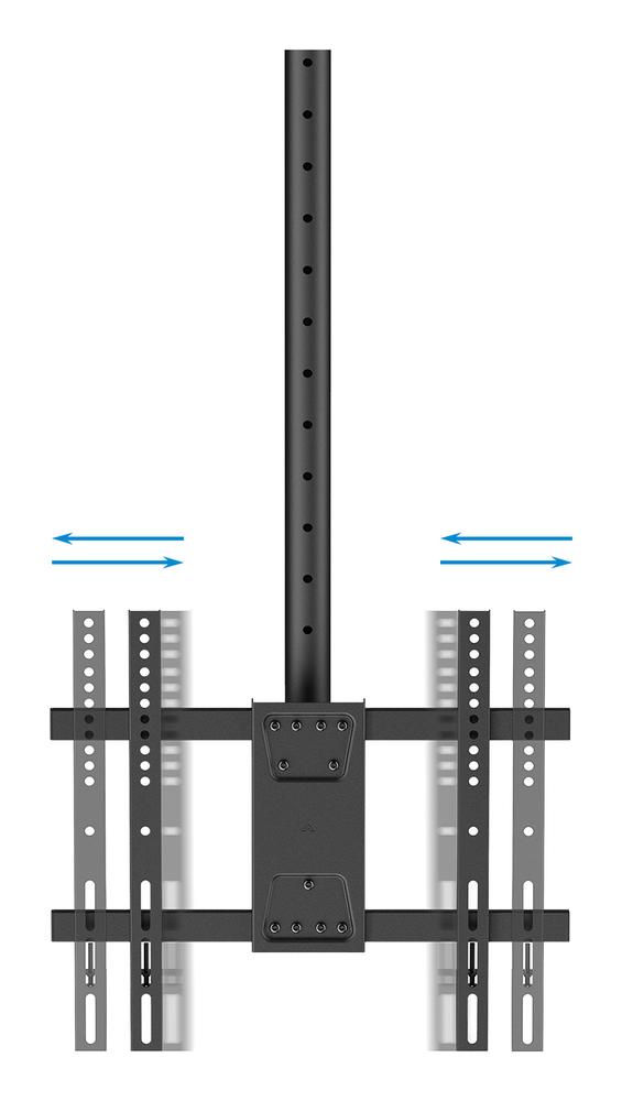 SOPORTE TECHO TOOQ VESA HASTA 75" 400X400MM MAX 60KG