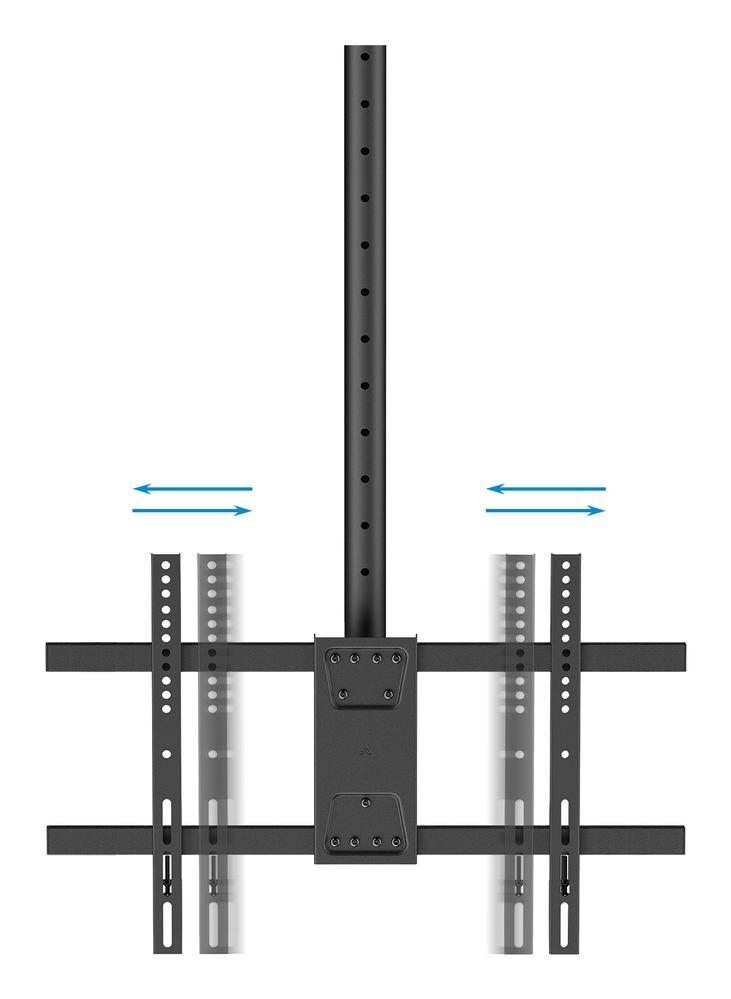 SOPORTE TECHO DOBLE TOOQ VESA HASTA 86" 600X400MM MAX 50KG/PANTALLA